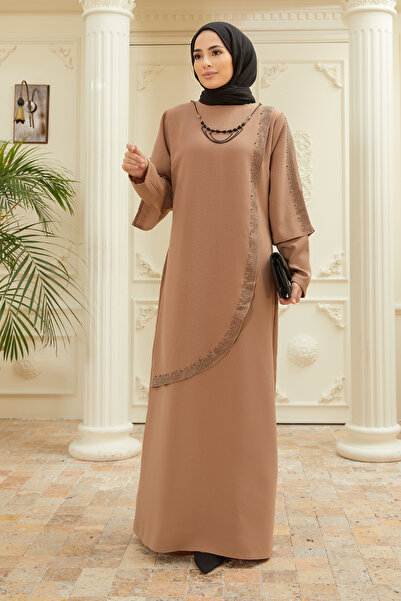 VAVİNOR Βραδινό φόρεμα Hürrem σε μεγάλο μέγεθος - Βιζόν