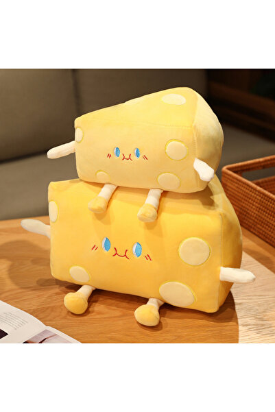 Choice وسادة محشوة على شكل خبز جبن إبداعي مقاس 20 سم، وسادة نوم للبنات، وسادة...