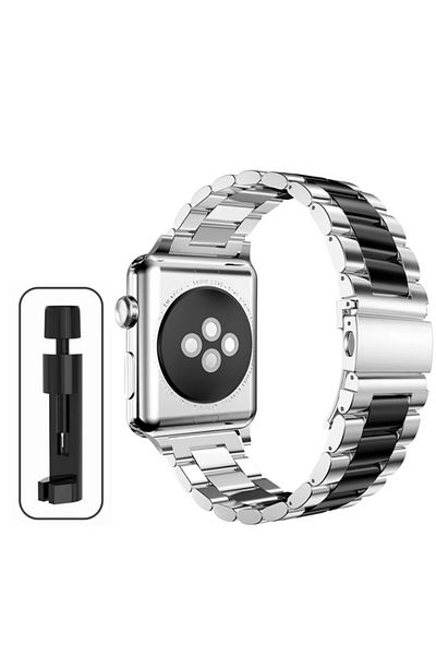 Choice 42mm 44mm 45mm 49mm Silver Black Stainless Steel Strap For Apple Watch Band 45mm Ultra 49mm 41mm 40m