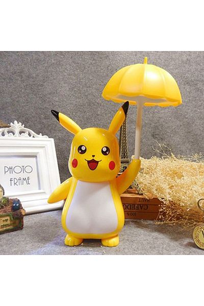 Choice laugh New Genuine Pokemon Pikachu Desk Lamp 3 Gears Adjustable Light USB Charging LED Eye Protection