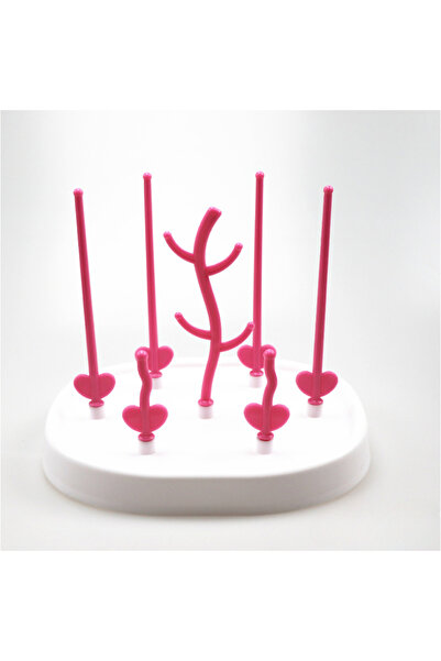 Choice1 Pink Baby Bottle Drying Rack Feeding Cup Holder Removable Tree Shape ...