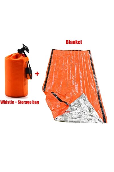 Choice3 Orange sleepbag set 2 Person Emergency Shelter Bivy Survival Tent Kit...