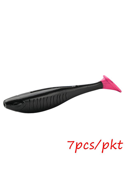 Choice F 6 قطع/مجموعة طُعم سباحة ناعم 8 سم 5.1 جرام طُعم صيد عائم على شكل ذيل...