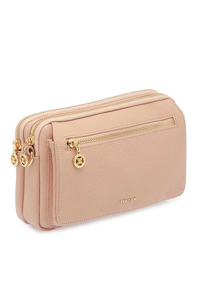 Tergan Powder Genuine Leather Women's Handbag - S24K1Bc79999-S94