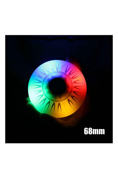 Choice Multicolour 68mm 4PCS Flash Inline Skate Wheels 90A LED Lighting Skati...