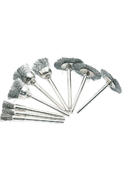 Choice 9Pcs Mini Steel Wire Brush Drill Rotary Tool Cleaning Brush Wheel Metal Rust Removal Polishing Disc