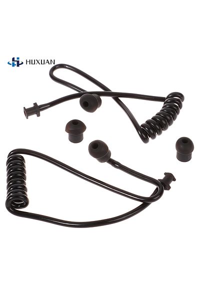 Choice1 2Pcs Spring Air Tube Coil Acoustic Air Tube Earplug Replacement For Radio Earpiece Headset Earph...