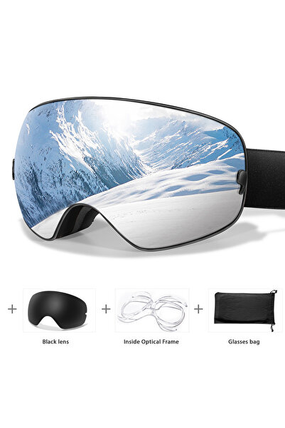 Choice نظارات تزلج SA3-LS1-OA للرجال والنساء للرياضات الخارجية مضادة للضباب والتزلج على الجليد والدراجات الثلجية ومضادة للأشعة فوق البنفسجية 400