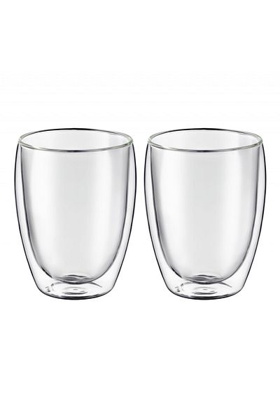 Ambition Set 2 pahare 350ml, sticla termorezistenta, Mia