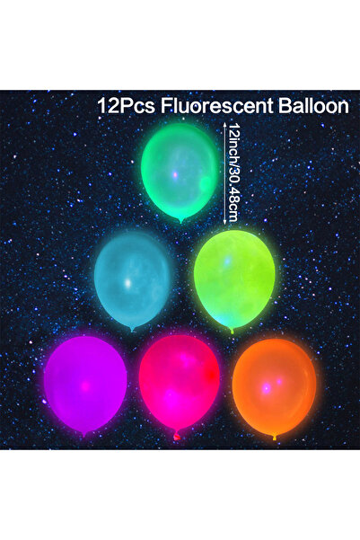 Choice كما هو موضح 1 12 قطعة من بالونات اللاتكس المضيئة النيون مقاس 12 بوصة ل...
