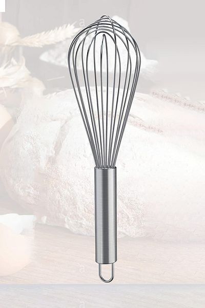 Beatitude Stainless Steel Metal Whisk, Egg Cake Dough Mixer and Spatula