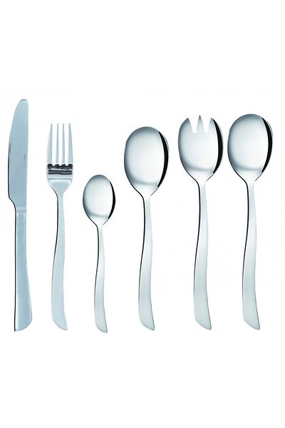 Ambition Stainless steel cutlery set, 50 pieces, 12 people, packed in gift box, Wave