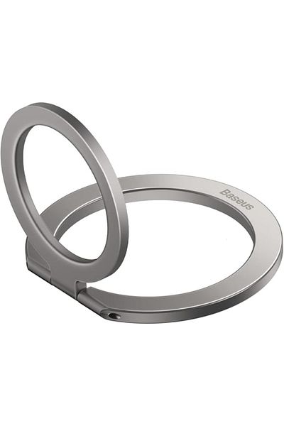 Baseus Baseus Halo Series Foldable Metal Ring Stand (Single-ring) - Silver