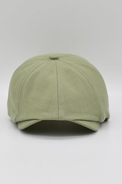 Külah 3-8 Yaş Yazlık Pamuk Çocuk Kasket Şapka Haki