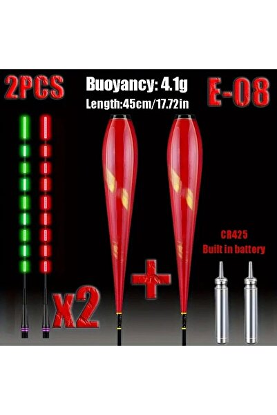 Choice SE-08 عوامات إلكترونية LED جذابة، مؤشر عض متغير اللون مع بطارية CR425