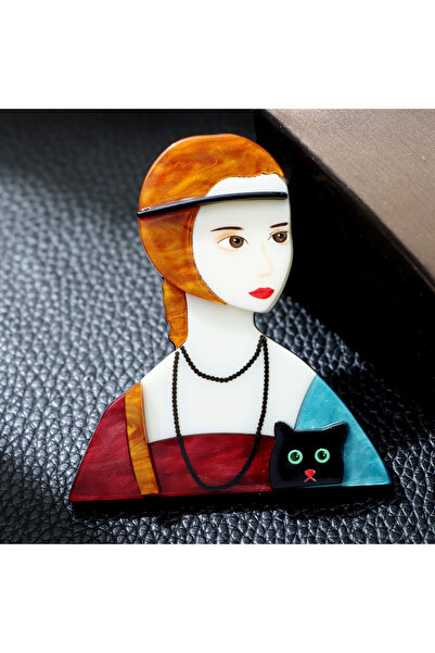 Choice1 Q9-4-7580 دبوس أكريليك جميل للفتيات على شكل رسوم متحركة إكسسوارات ملا...