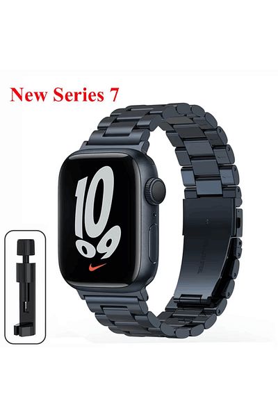 Choice Series 10 46mm Midnight Blue Stainless Steel Strap For Apple Watch Band 45mm Ultra 49mm 41mm 40mm 44