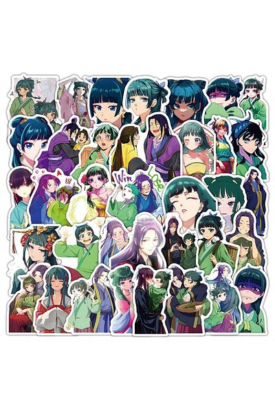 Choice 50pcs 10/30/50pc Maomao Apothecary Diaries Stickers Jinshi Anime Sticker Laptop Suitcase Scrapbookin