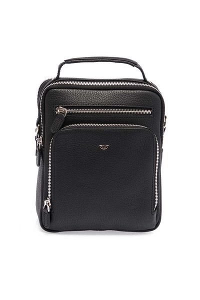 Tergan Black Genuine Leather Men's Crossbody Bag - S1Ac 00021482 -A41