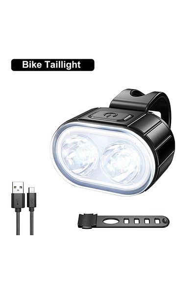 Choice Only White Cycling Bicycle Front Rear Light Set Bike Usb Charge Headlight Light Mtb Waterproof Taill