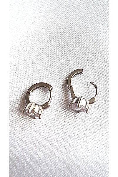 ERKA AKSESUAR Taşlı Küçük Halka Küpe