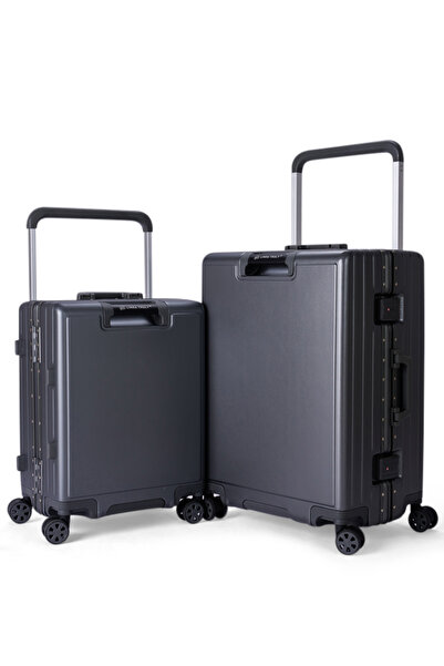 LİMRA طقم شنط سفر من ليمرا مصنوع من مادة البولي كربونات مكون من قطعتين مقاس 2...