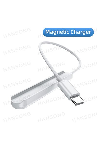 Hansong شاحن مغناطيسي لقلم Apple Pencil الجيل الثاني شاحن لاسلكي لقلم iPad للشحن المغناطيسي