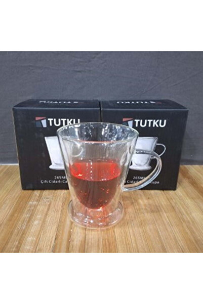 gifted Çift Cidarlı Cam Kupa 265ml