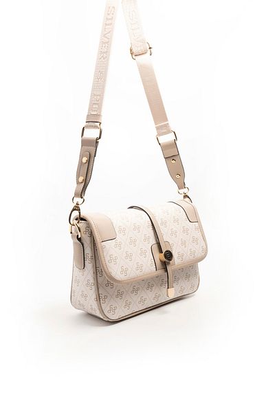 Silver Polo Geantă Crossbody Femei / Fete 1182-46516 SILVER POLO CROSSBODY BAG M178 BEIGE-MAT SAND