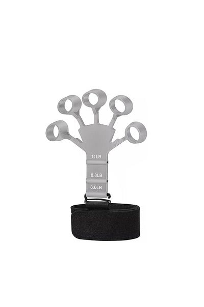 Choice Gray Finger Gripper Finger Exerciser Guitar Finger Exerciser 6 Resistant Levels Recovery Physical To