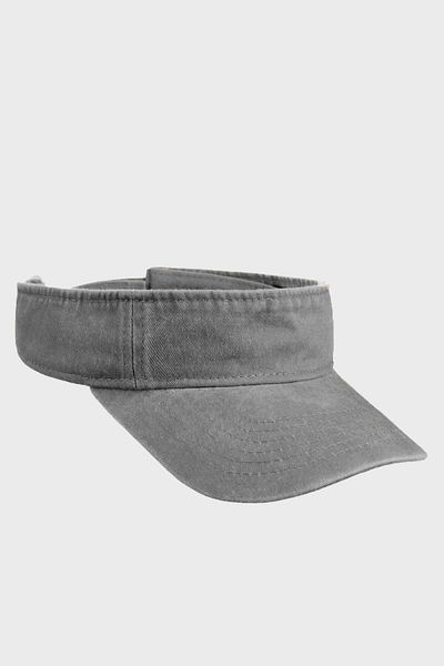 Külah Washed Denim Cotton Visor Hat - Women'S/Men's - Spring/Summer Sportsman Tennis Cap