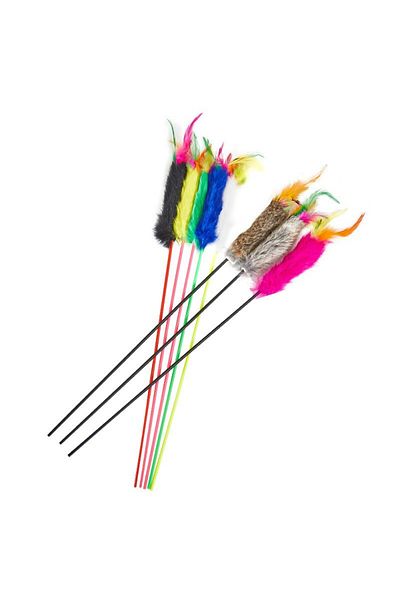 Choice 1pc 1pc Cat Toy Funny Pet Toy for Cats Interactive Cat Stick Feather Kitten Toys Random Color Pet su