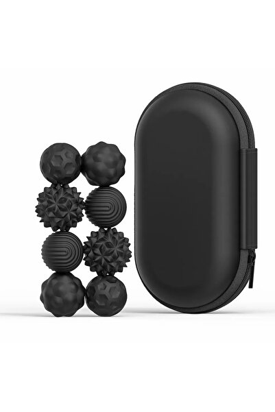 Choice 8 قطع من كرات السيليكون المغناطيسية السوداء، لعبة فيدجيت، كرات القلق، ...