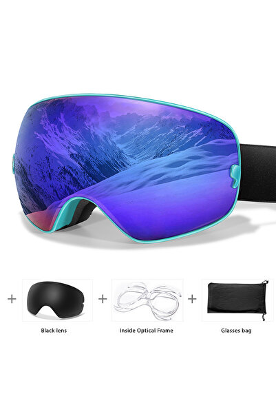 Choice SA7-LS1-OA نظارات تزلج رياضية خارجية للرجال والنساء مضادة للضباب ومضاد...