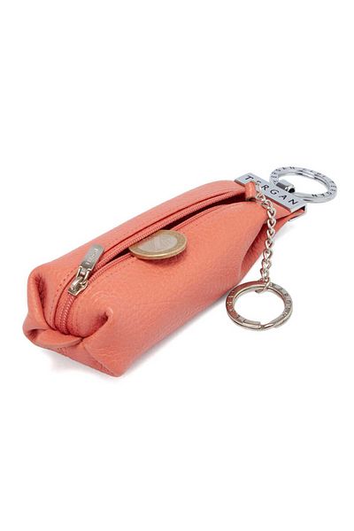 Tergan Pink Genuine Leather Unisex Keychain - S1An 00000193 -S2A