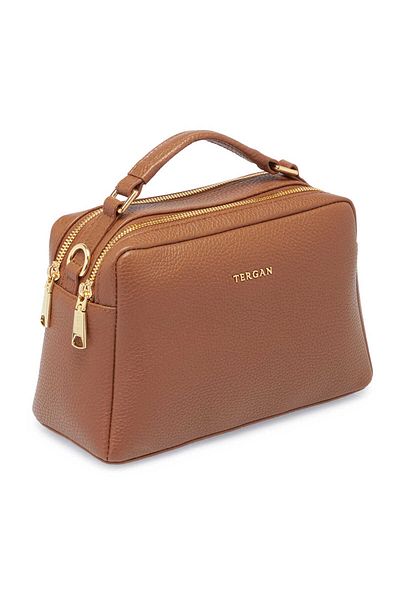 Tergan Tan Genuine Leather Women's Handbag - S25Y1Bc80380-B67