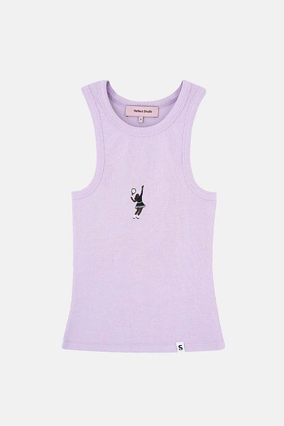 Socrates Pink Queen Ribbed Halter Neck Tank Top