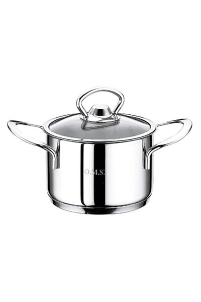OMS Steel Mini Deep Pot 0.9 Liter 12 Cm