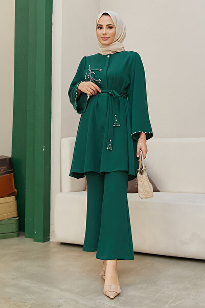 VAVİNOR Σετ Luna Stone Κεντημένο - Σμαραγδένιο