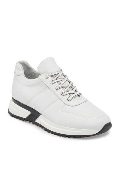 Tergan Beyaz Hakiki Deri Erkek Sneaker - E24ı1ay56617-a26