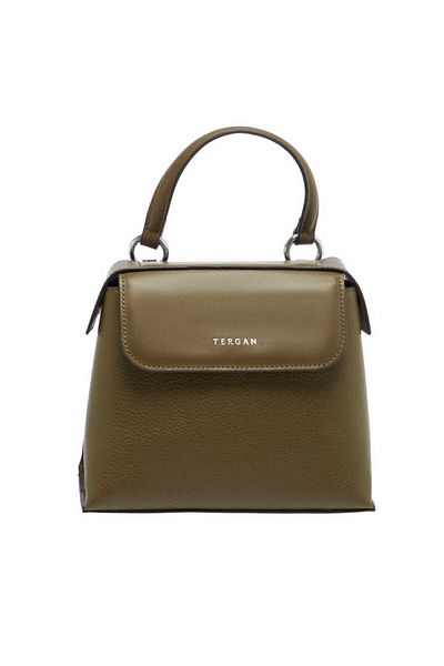 Tergan Green Genuine Leather Women's Handbag - S23K1Bc80128-T8N