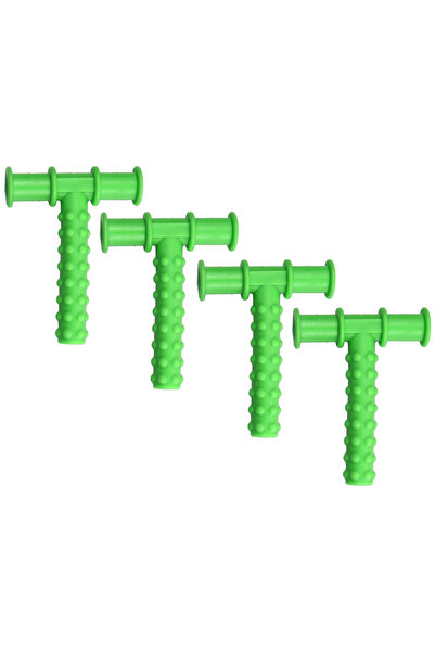 Choice 4 قطع من جهاز تدليك الأسنان الأخضر لعلاج النطق للأطفال البالغين، تدريب...