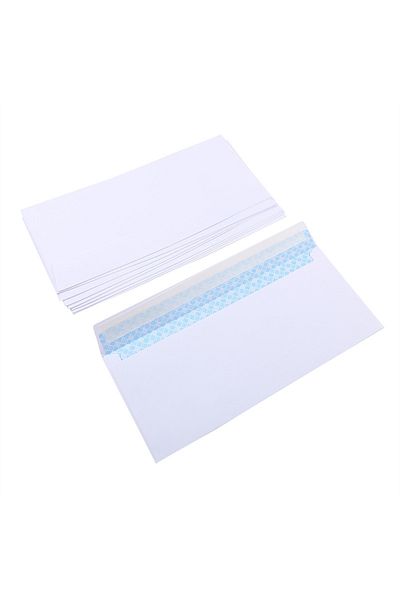 Choice 50pcs 10-100Pcs Windowless white envelope 10 # Secure Business Envelope Can hold A4 paper Bill invoi