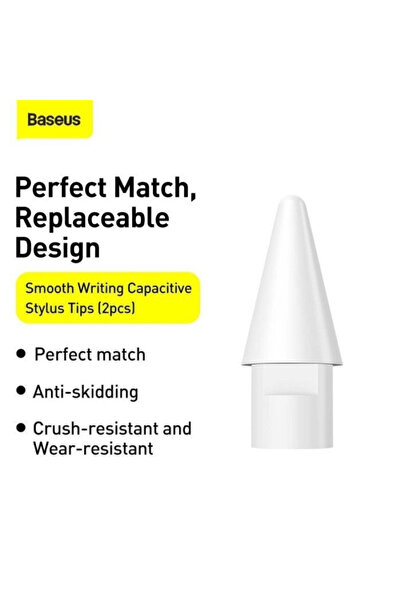 Baseus Smooth Writing Capacitive Stylus Tips - 2 Pieces - White