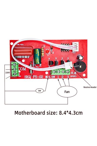 Choice General Fan Remote Control Board Compatible For Floor Fan Shaking Head Fan Desk Fan And The Modif...