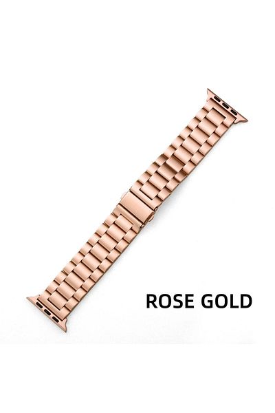 Choice S10-46 45 44 42 49mm 5 rose  gold stainless steel strap for apple watch band 38/42mm 41mm 40/44mm 45