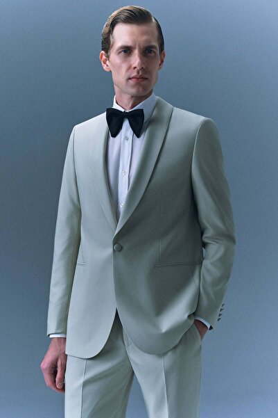 Tween Slim Fit Yeşil Smokin Takim