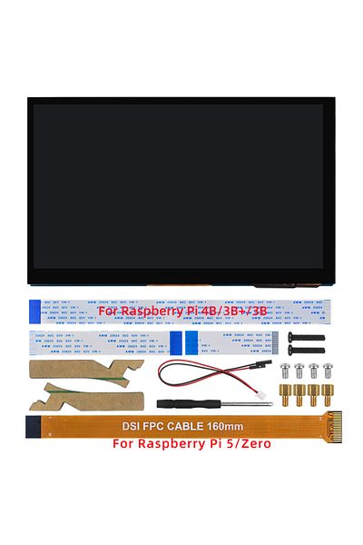 Choice For Pi 5 Zero 7 Inch DSI Touch Screen for Raspberry Pi 5 4B 3B+ 3B IPS Display 800*480 LCD MIPI CSI