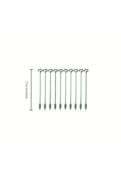 Choice 27cm-10pcs 10pcs Potted Plant Support Racks Durable Floral Climbing Stands Home Garden Decor Gardeni