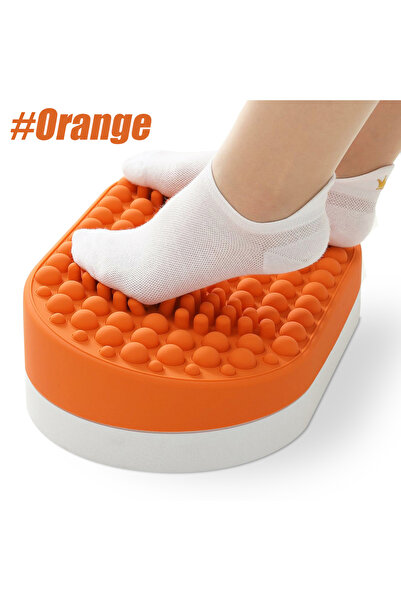 Choice1 Orange Foot Rest for Under Desk At Work, Home Office Foot Stool, Otto...